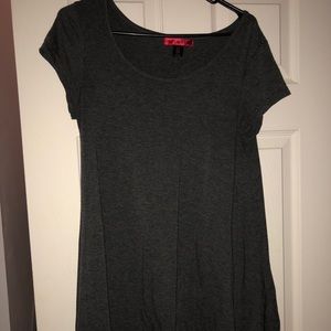 Large Gray Tee shirt Dress